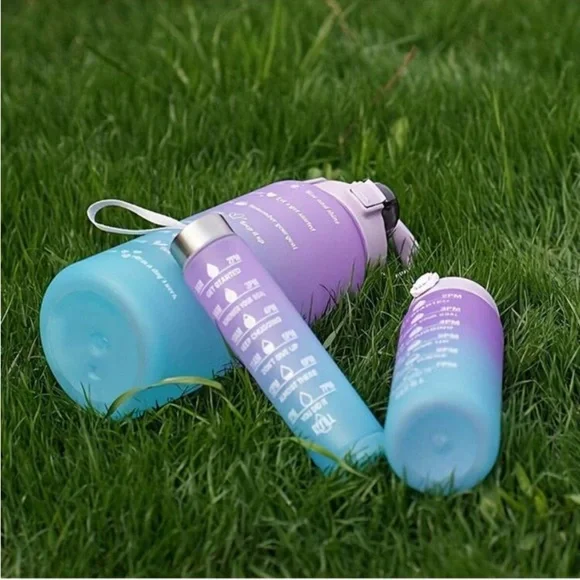 3 Motivational Water Bottles for Sports, Fitness or Gifts NEW - Picture 2 of 7